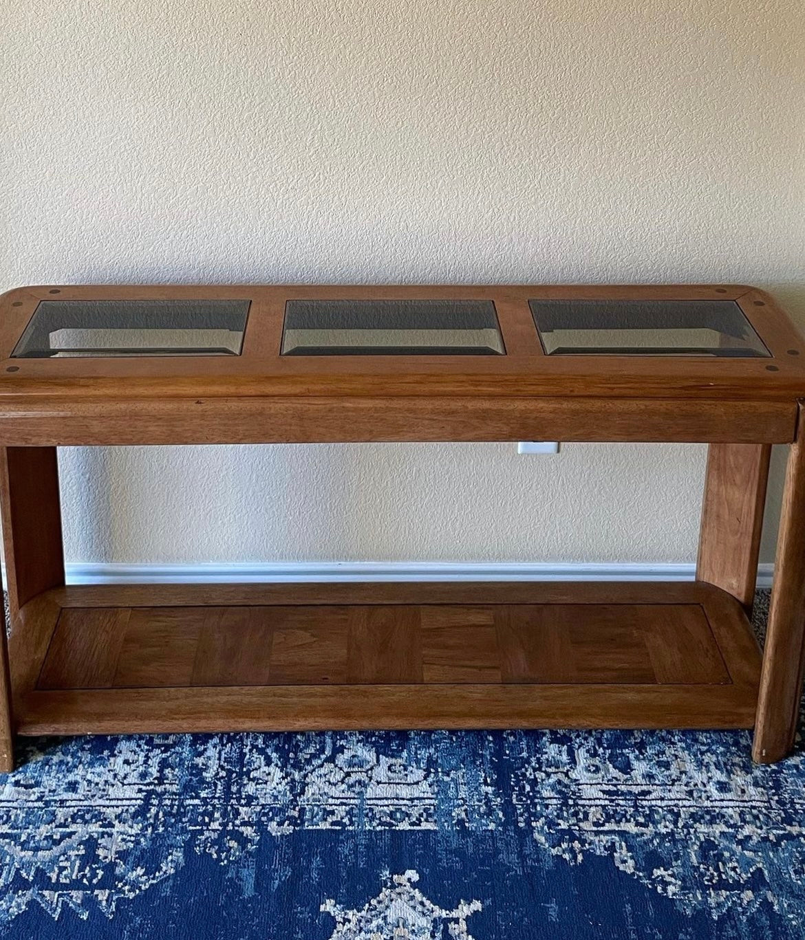 Vintage Oak Sofa Table