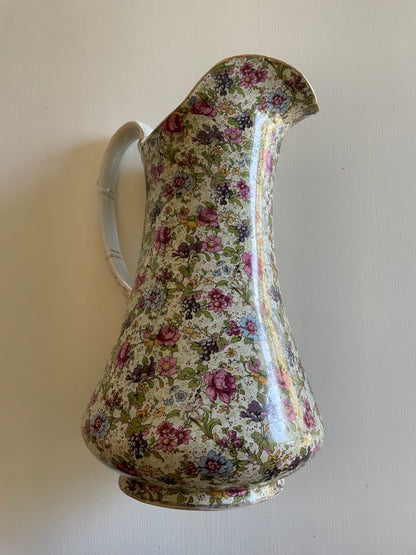 Floral Porcelain Pitcher