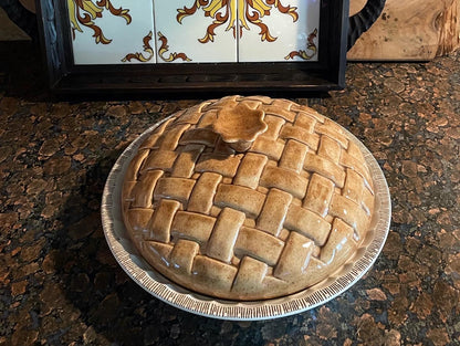 Pecan Pie Plate With Lid