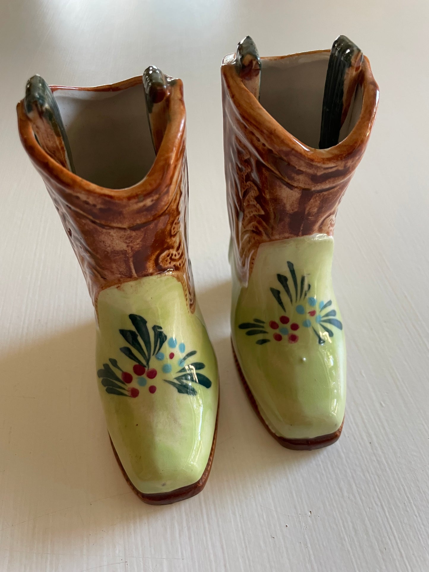 Ceramic Cowgirl Boots