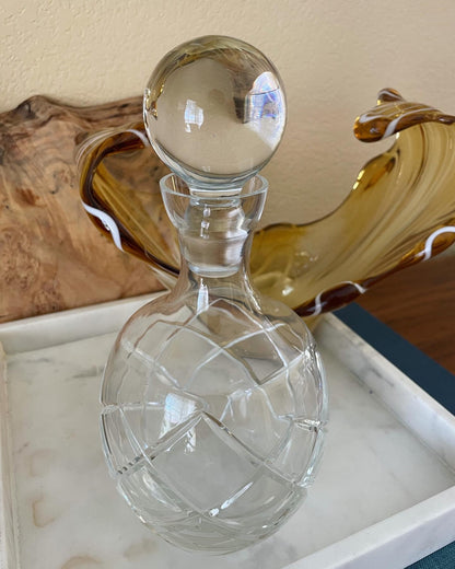 Cut Crystal Decanter Stamped