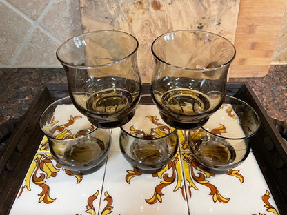 Impromptu Tawny Brown Libbey Glassware