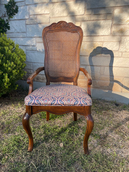 Vintage French Provincial Cane Back Chairs