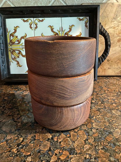 Vintage MCM Goodwood Teakwood Salad Bowl Set