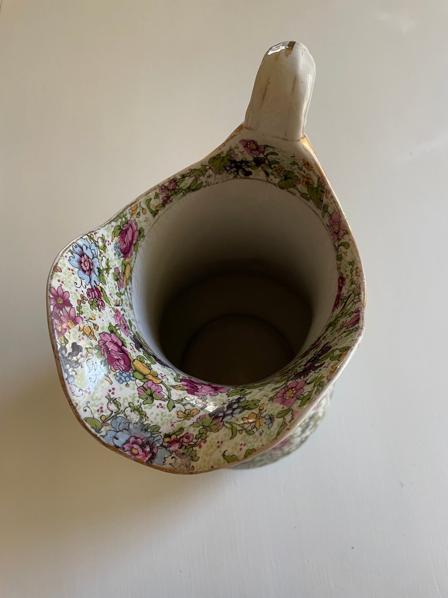 Floral Porcelain Pitcher