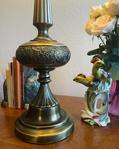 MCM Rembrandt Vintage Lamps. Set of Two Vintage MCM Lamps. Brass Lamps. Pair of Vintage Brass Table Lamps.