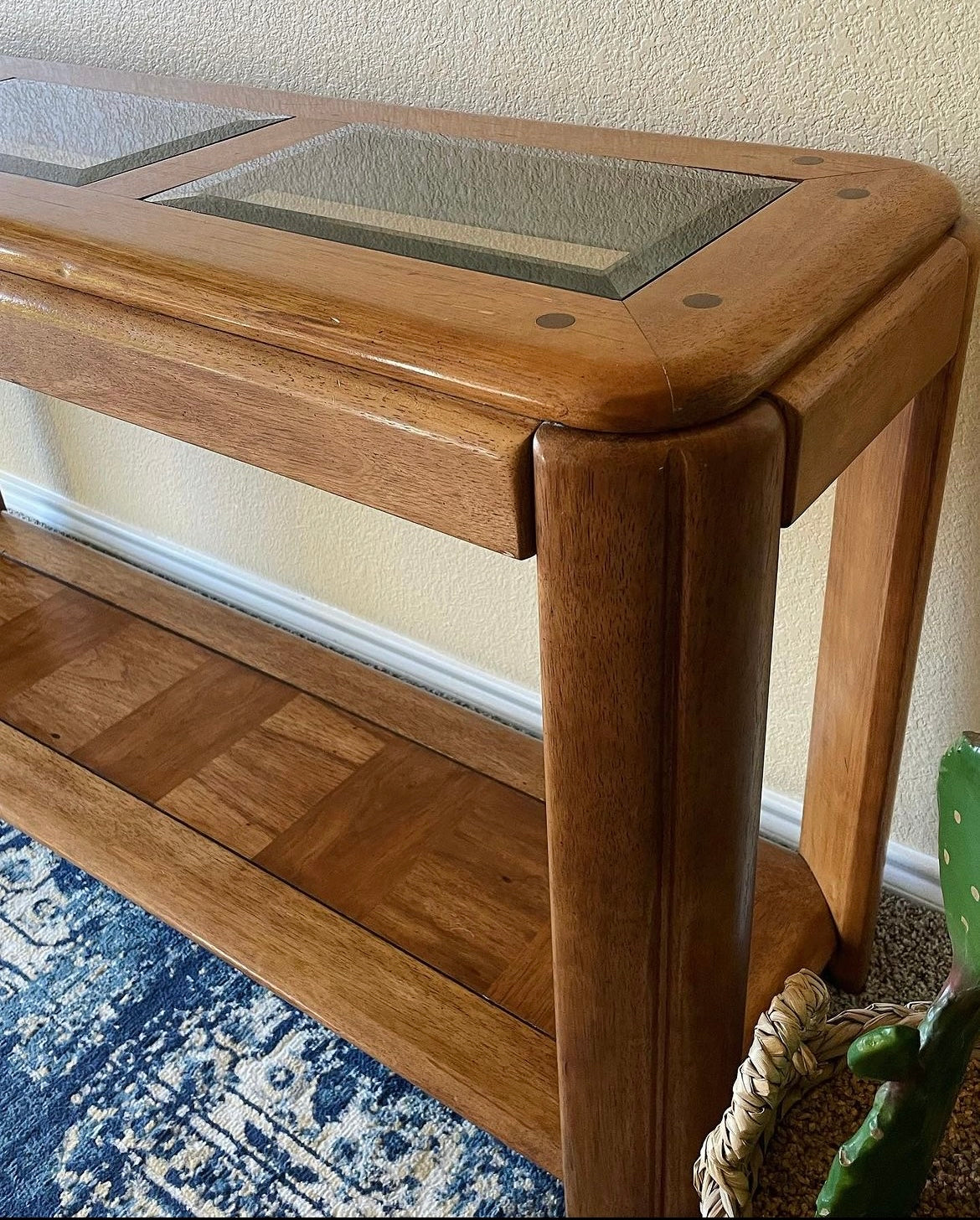 Vintage Oak Sofa Table