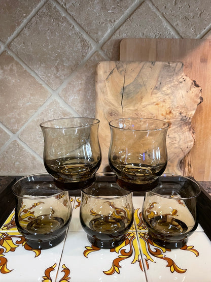 Impromptu Tawny Brown Libbey Glassware