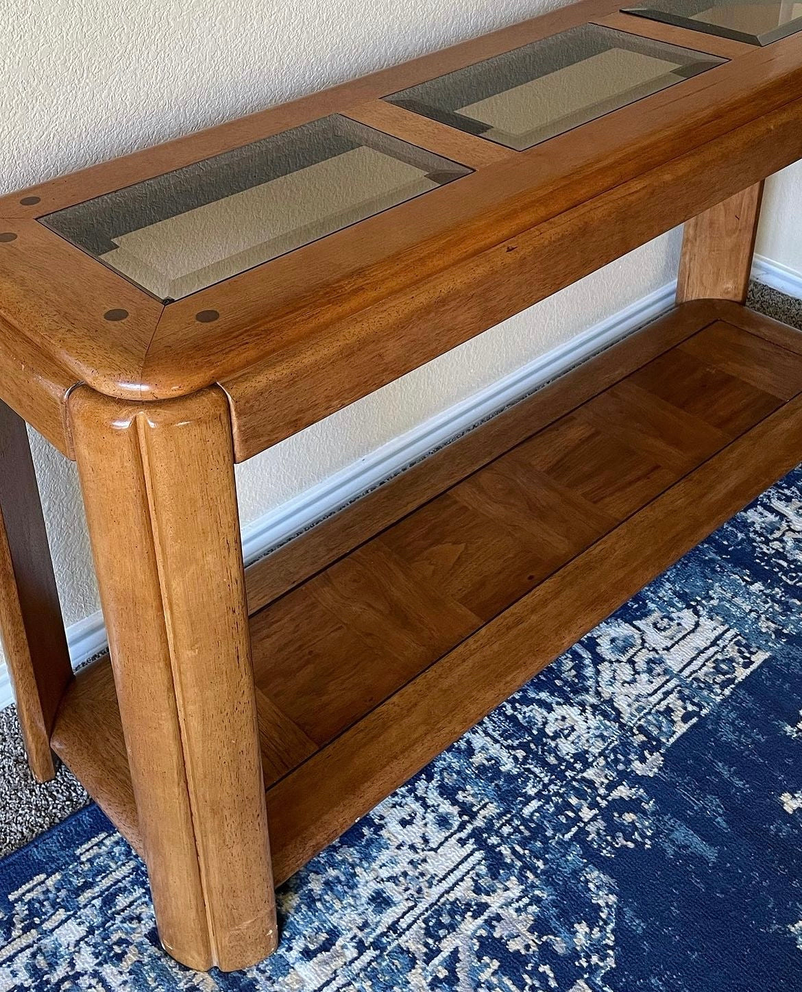 Vintage Oak Sofa Table