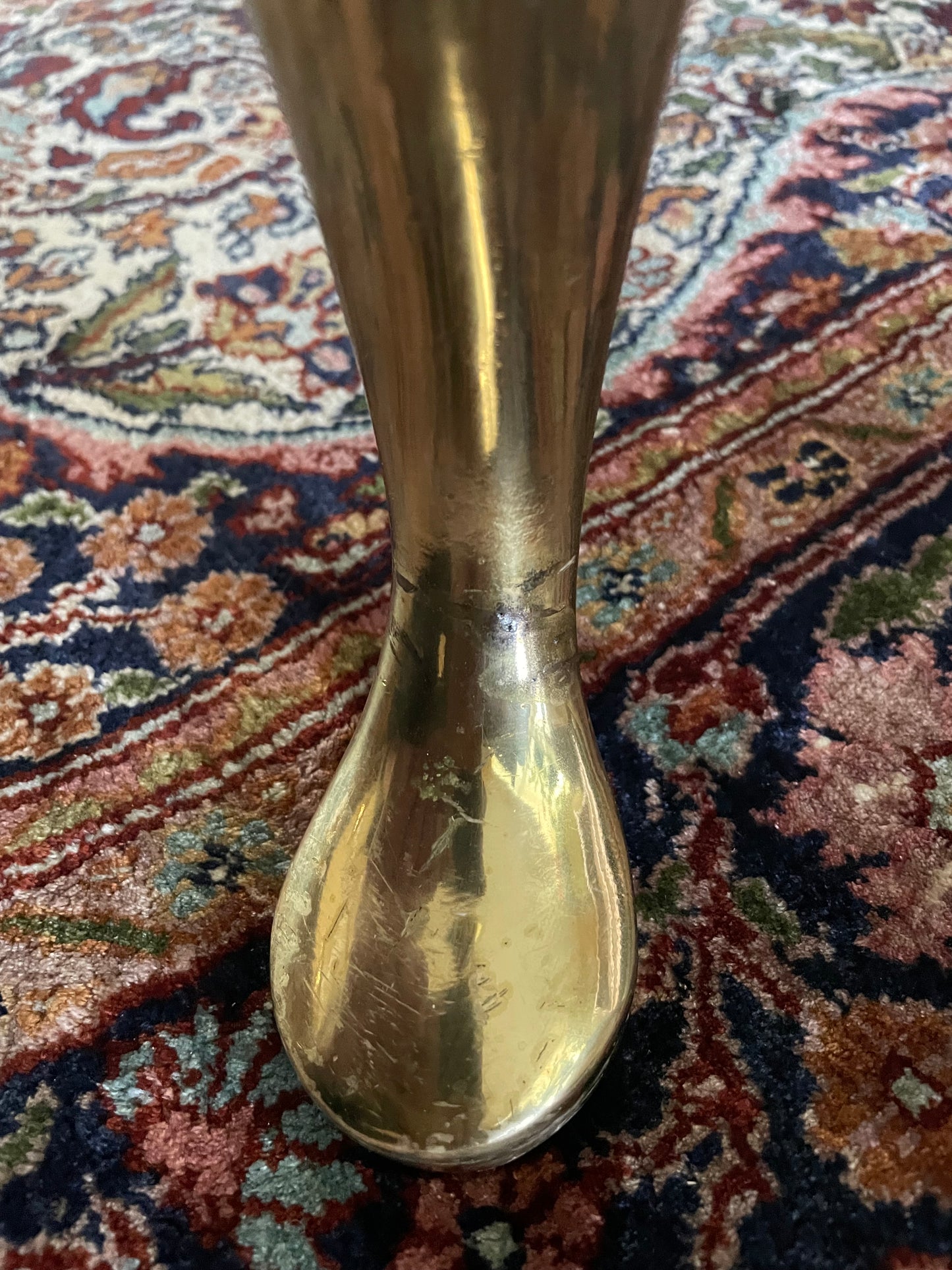 1960s Two Toned Chrome and Brass Footed Coffee Table