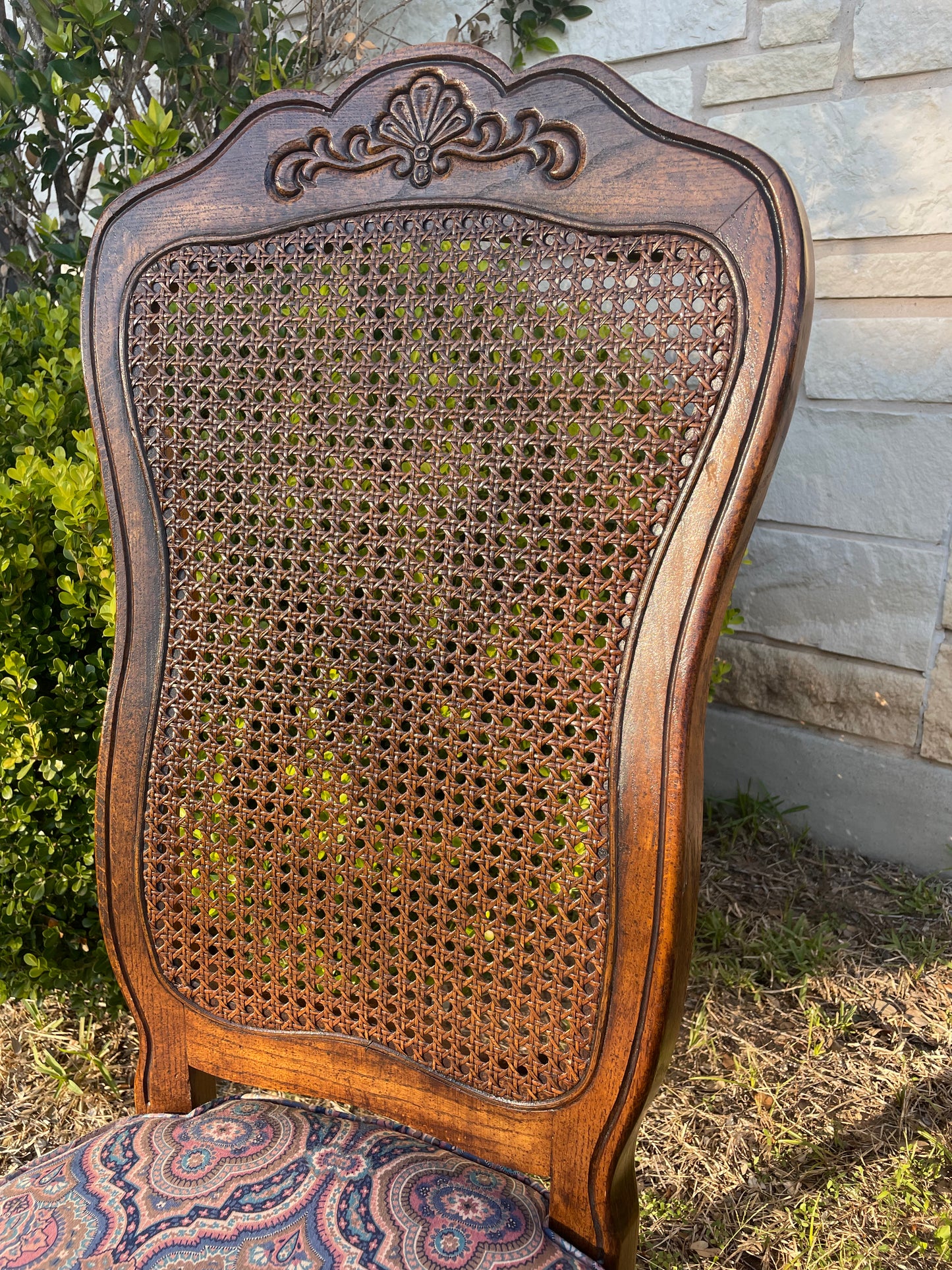 Vintage French Provincial Cane Back Chairs