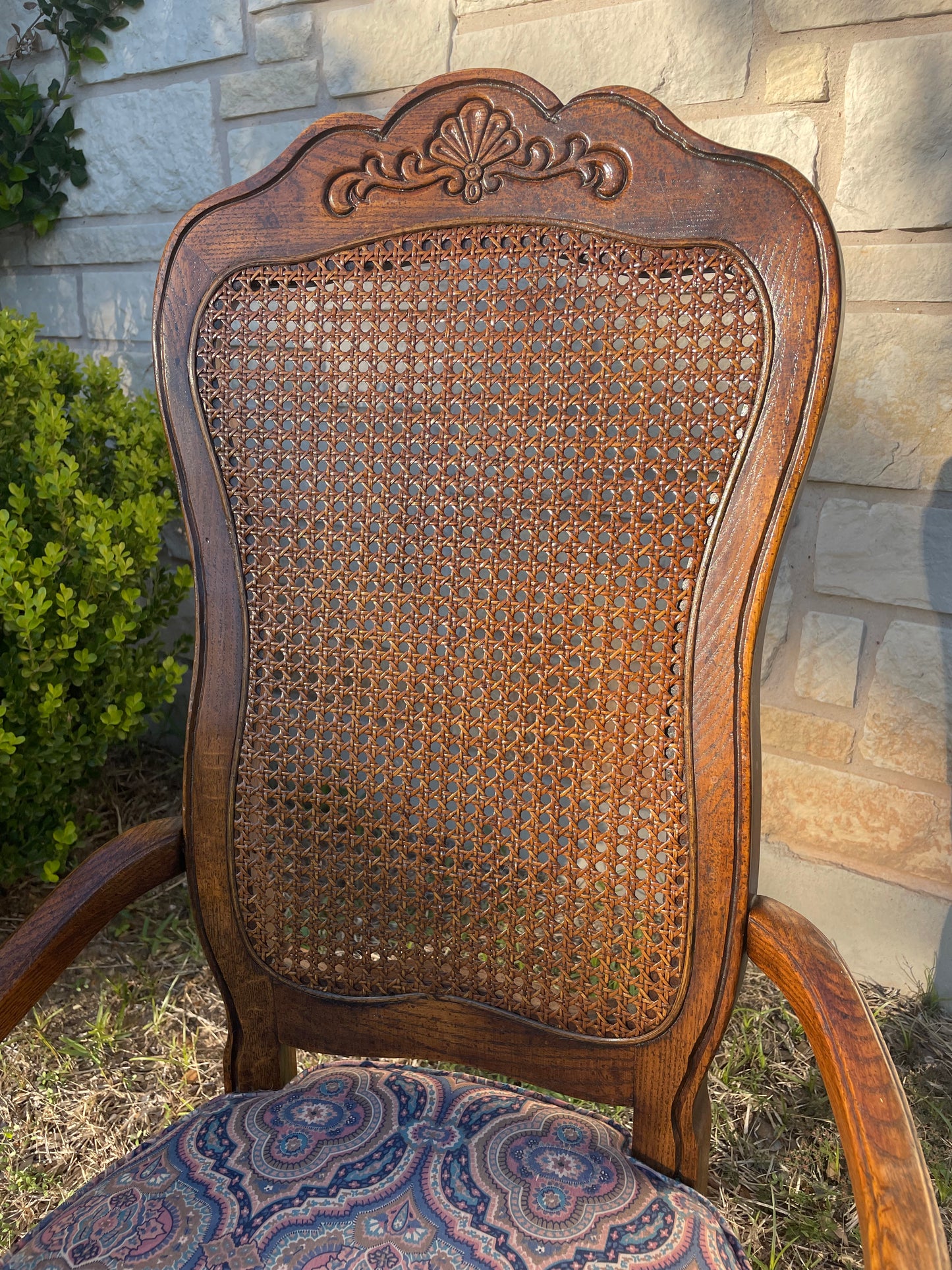 Vintage French Provincial Cane Back Chairs