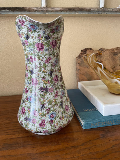 Floral Porcelain Pitcher