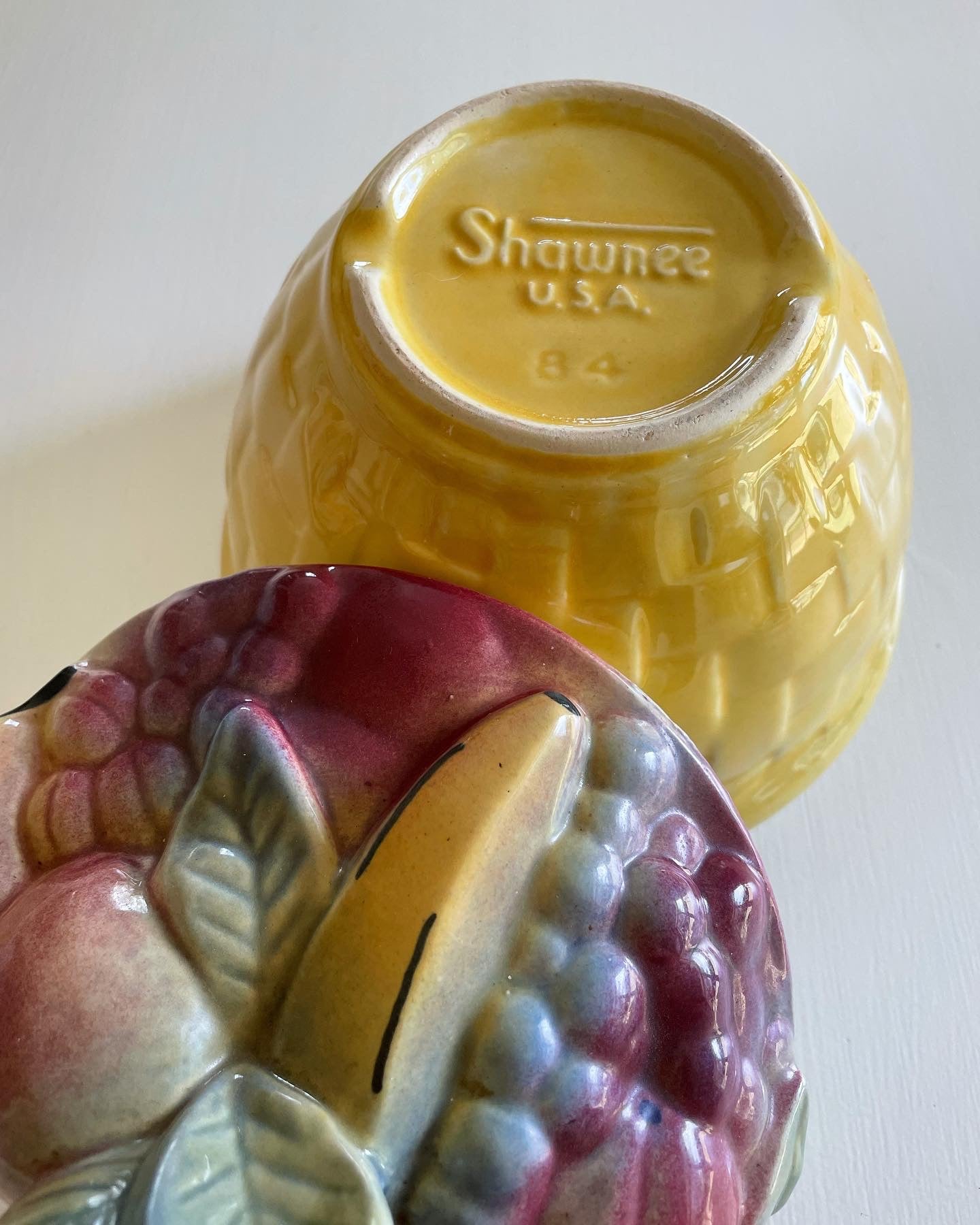 Shawnee Pottery Fruit Basket Cookie Jar