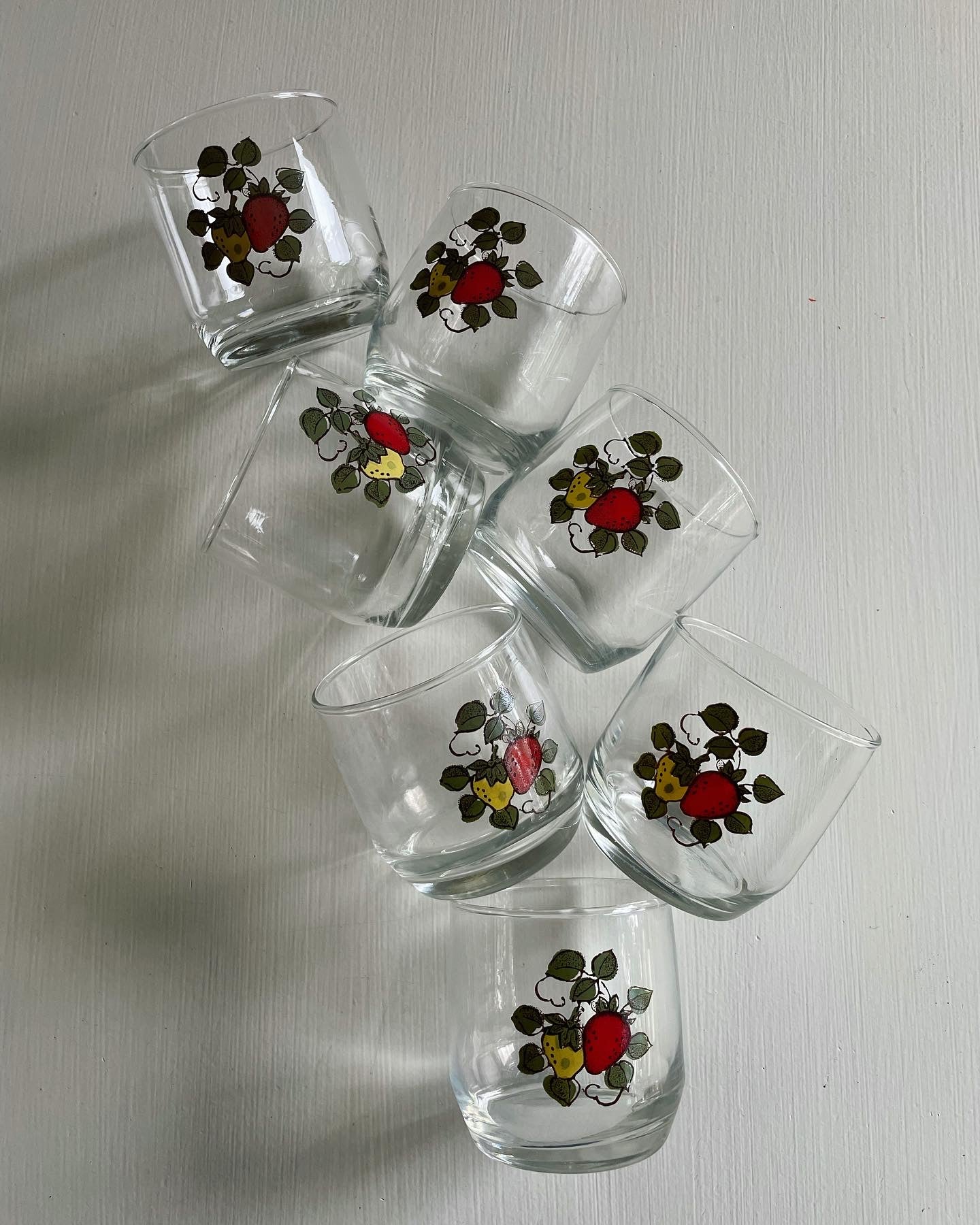 Sears Strawberry Glassware