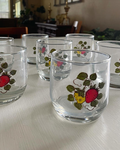 Sears Strawberry Glassware