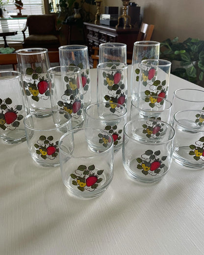 Sears Strawberry Glassware