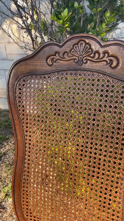 Vintage French Provincial Cane Back Chairs