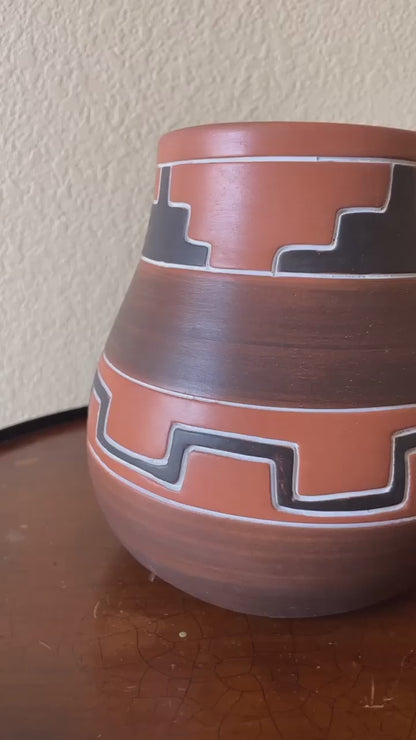 Hand Painted Southwestern Clay Pottery.